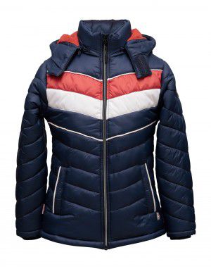 Boys Jacket Spicy Orange Sporty Quilted